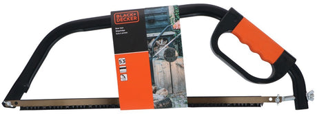 Black+decker beugelzaag bxgtto7032 - 21 53cm - zachte comfortgreep - schokabsorberend - knokkelbescherming - staal - zwart oranje