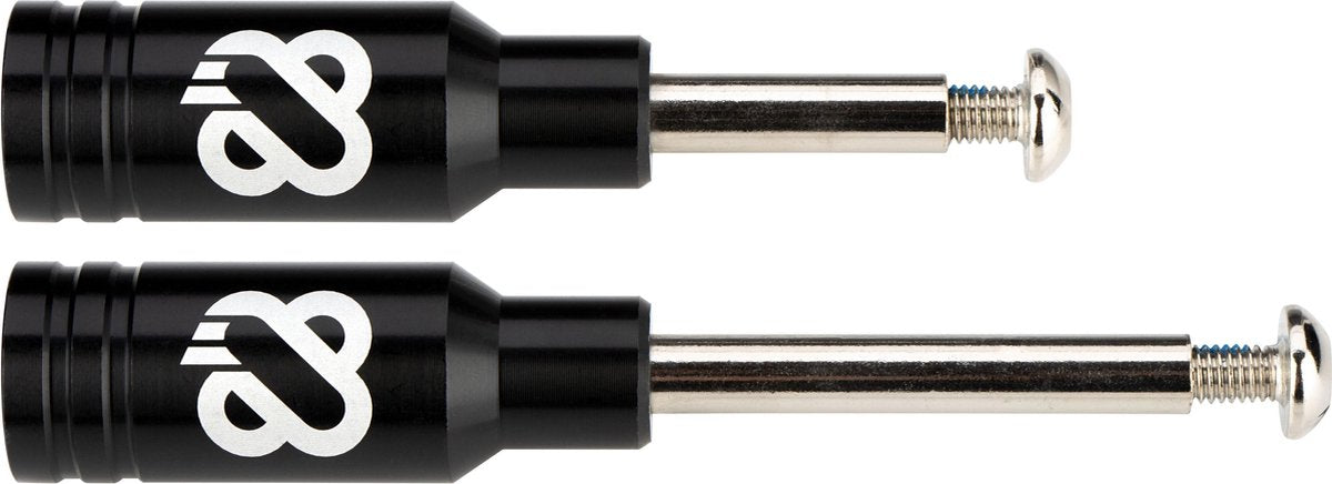 Nijdam stuntstep peg set - aluminium - zwart