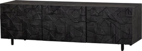Woood counter tv-meubel - mango - zwart - 50x160x45
