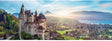 Puzzle Trefl - zamek panoramiczny Menthon France - 1000 elementów.