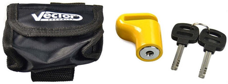 Vector fietsslot – disc mini disc slot - 5mm - yellow – geel