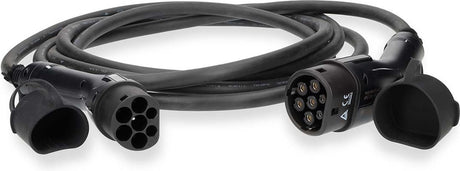 Kabel ładujący Nedis do samochodu elektrycznego – 22 kW 32a – 3-fazowy – 5 m – typ 2 – czarny