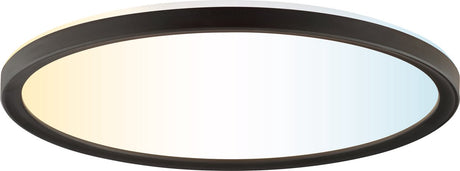 Brilliant Avola - lampa sufitowa - ø 29,3 cm - led 18w - 2400lm - 2700k-6500k - cct - timer - oświetlenie nocne - możliwość przyciemniania - pilot - ip20 - czarny