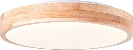 Brilliant slimline - lampa sufitowa - 24w 3000k - drewno
