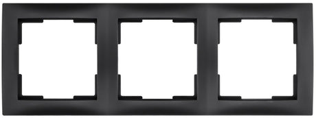 Ion industries e1 afdekraam 3-voudig - verticaal horizontaal - 224 x 80 x 11 mm - mat zwart