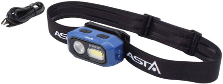 Latarka czołowa akumulatorowa Asta Satra 480 lumenów - lampa LED - latarka czołowa - lampa budowlana - asta
