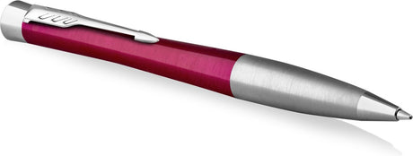 Długopis Parker Urban Twist | żywa magenta z chromowanymi wykończeniami | wkład z niebieskim tuszem średnio punktowym | pudełko upominkowe
