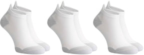 Rogelli core dames en heren 3 pack korte hardloopsokken - wit grijs