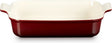 Le creuset ovenschaal 32 cm - 4,0 l - aardewerk - garnet - rechthoek