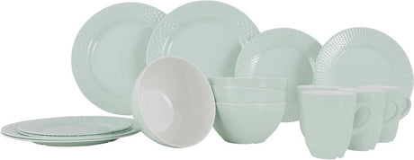 Zastawa stołowa Gimex Royal Line - pastel - mięta - 16 sztuk