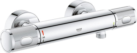 Grohe Precision Feel termostatyczny kran natryskowy - 12 cm - oszczędzający wodę - z technologią cooltouch - łącznie ze złączkami - chrom
