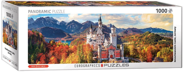 Eurographics Puzzle panorama zamku Neuschwanstein 1000 elementów