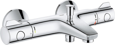 Grohe Grohtherm 800 termostatyczny kran wannowy - 15 cm - oszczędzający wodę - z przełącznikiem - w tym złączki - chrom