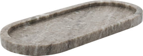 Meraki marmeren blad schaal beige 28cm