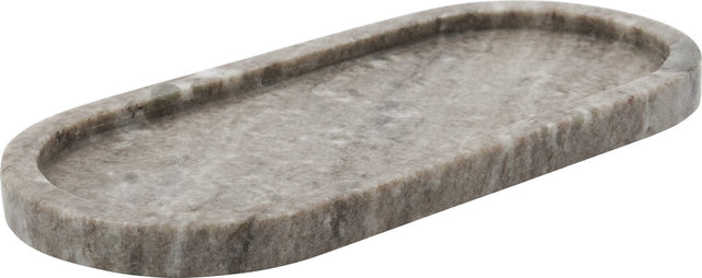 Meraki marmeren blad schaal beige 28cm