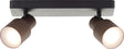 Brilliant cadiz - plafondspot - gu10 2x5w - 3000k - zwart koper