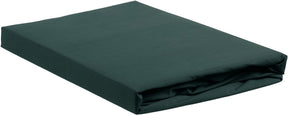 Ambiante katoen - splittopper hoeslaken - 200x200 - donker groen