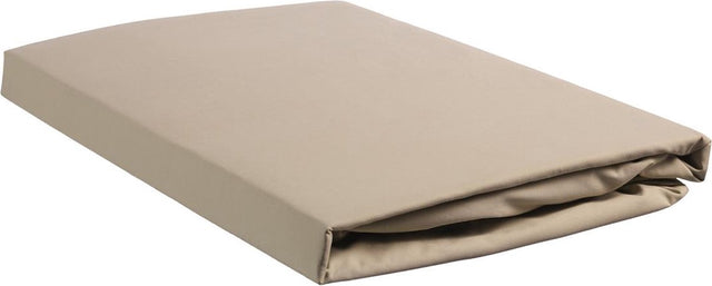 Beddinghouse percale katoen - splittopper hoeslaken - 180x200 - zand