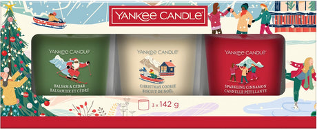 Yankee Candle - après ski - 3 świeczki w szklance - zestaw upominkowy