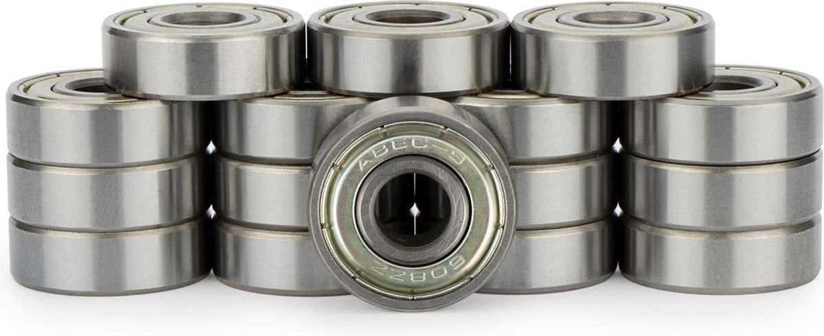 Łożyska kulkowe Nijdam - abec 9 chrom - 16 szt. - chrom