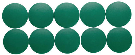 Magnes maul okrągły 10 sztuk 2,5 kg plastikowy ferrytowy bruchsicher erodiert Lackiert ø 3,8 x 1,55 cm zielony