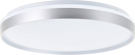 Brilliant britt - plafondlamp - ø 48cm - led 36w - cct - dimbaar - zilver wit