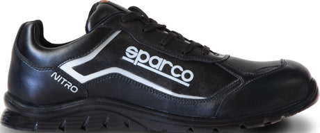 Sparco nitro mikko - obuwie ochronne s3l wykonane z wodoodpornej skóry i wyjątkowo elastycznej podeszwy PU - czarny 38