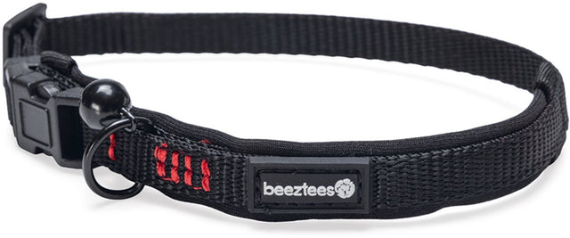 Beeztees parinca - obroża dla kota - nylon - czarny - 25-30x1 cm