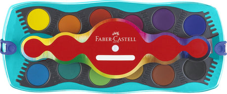 Akwarela Faber-castell - łącznik pudełkowy - 12 kolorów + 1 tubka biała - fc-125003