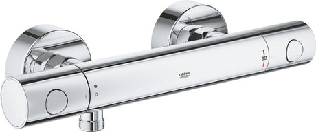 Grohe Precision Get termostatyczna bateria prysznicowa - 15 cm - oszczędzająca wodę - łącznie ze złączkami - chrom