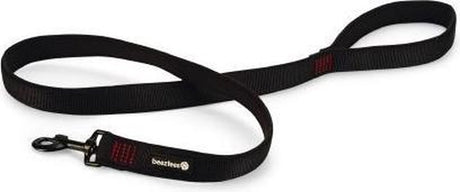 Smycz dla psa Beeztees parinca premium - smycz dla psa - odporna na warunki atmosferyczne - nylon - czarny - 180 cm x 25 mm l