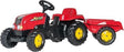 Rolly Toys Rollykid czerwony - traktor na pedały z przyczepką
