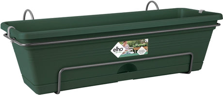 Elho zielona podstawowa donica balkonowa allin1 50 - donica na balkon zewnętrzny - ø 49,0 x wys. 16,5 cm - zieleń liści