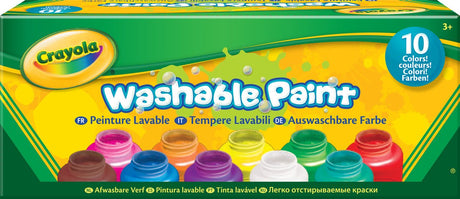 Crayola 10 fl. zmywalną farbą