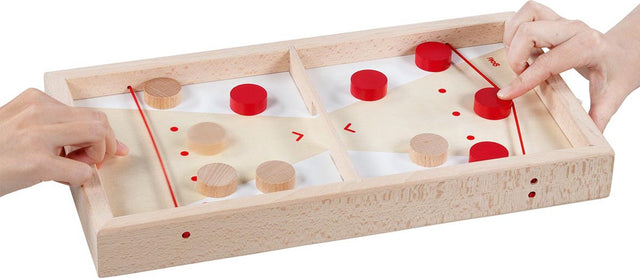 Gra planszowa Goki: super krążek 2 w 1 40x21,5x4,5 cm, 9 elementów, 5+