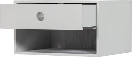 Woood Nancy wiszący stolik nocny - płyta mdf - mgła - 20x34x30