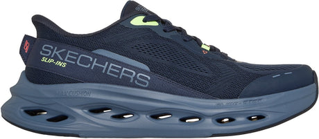 Męskie buty sportowe Skechers max amortyzujące glide-step - ciemnoniebieskie multi 44