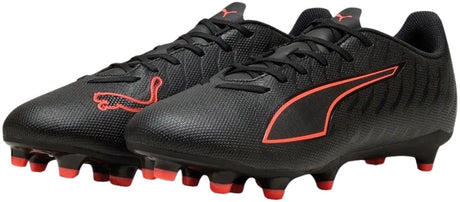 Buty sportowe unisex Puma ultra 6 play fg ag - czarno-czerwone