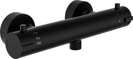 Termostatyczna bateria natryskowa Schütte London - rozstaw osi 120 mm - czarny mat