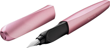 Pelikan twist - pióro wieczne - dziewczęcy róż m + 2x standardowy wkład atramentowy