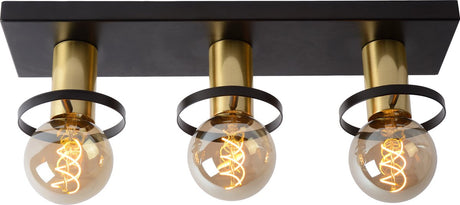 Lucide Anaka - lampa sufitowa (lampa sufitowa) - 3xe27 - czarna