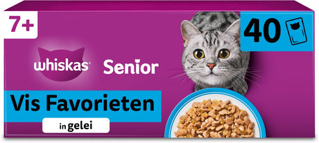 Karma dla kotów Whiskas - senior 7+ - selekcja ryb w galarecie - 40x85g