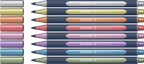 Przybory do pisania Schneider schneider rollerball metalik - paint-it 050 - szerokość linii 0,4 mm - 8 sztuk - s-ml05011502