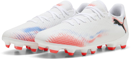 Damskie buty sportowe Puma future 8 play fg ag wn - biało-czarno-świecąca czerwień