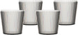 Bo-camp - waterglas - nomad - rpet - grijs - 400 ml - 4 stuks