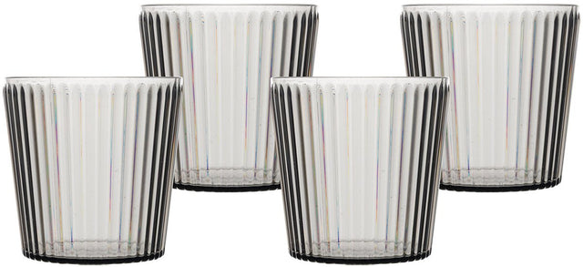 Bo-camp - waterglas - nomad - rpet - grijs - 400 ml - 4 stuks