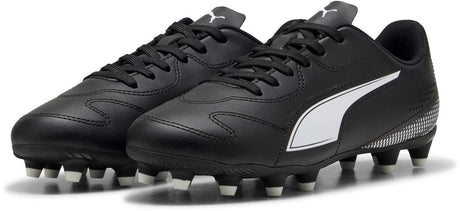 Buty sportowe unisex Puma Vitoria ii fg ag jr - czarno-białe