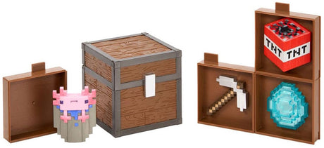 Replika 10 cm skrzyń z łupami Minecraft z kolekcji Noble: pomniejszona