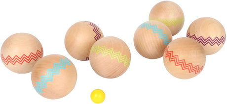 Mała stopa - drewniany Jeu de Boules, 9dlg.