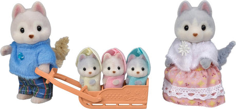 Rodziny Sylvanii 5636 aksamitnie miękkich figurek rodziny husky